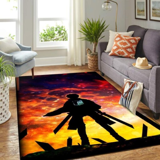 Eren Yeager Attack On Titan Carpet Floor Area Rug