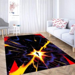 Explosion Captain Marvel Carpet Rug