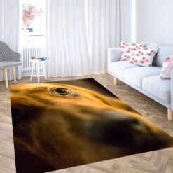 Eyes Of Brown Dog Carpet Rug