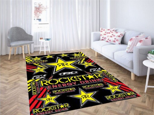 Factory Effex Rockstar Energy Sticker Rug