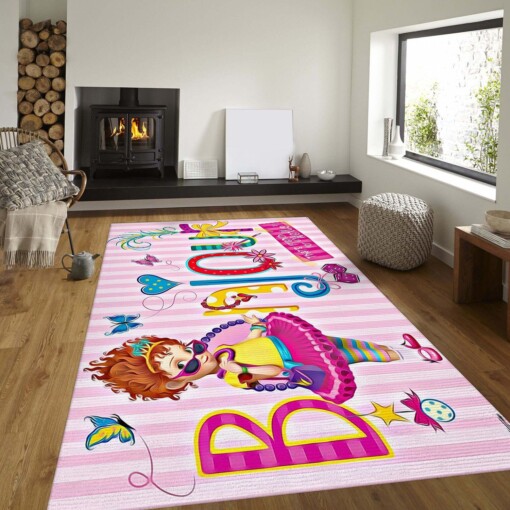 Fancy Nancy Rug  Custom Size And Printing