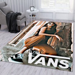 Fashion Girl Vans Rug  Custom Size And Printing