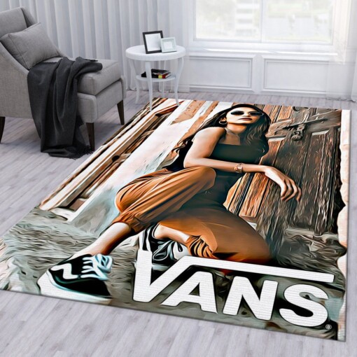 Fashion Girl Vans Rug  Custom Size And Printing