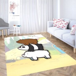 Fat We Bare Bears Living Room Modern Carpet Rug