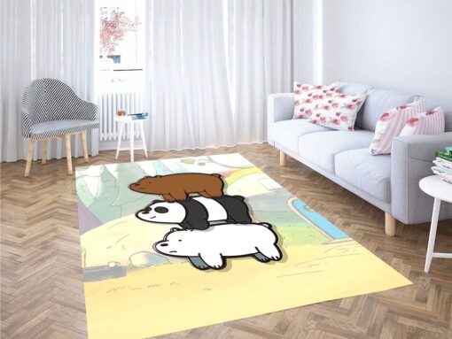 Fat We Bare Bears Living Room Modern Carpet Rug