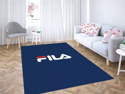 Fila Logo Living Room Modern Carpet Rug