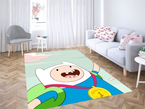 Fin Champions Adventure Time Living Room Modern Carpet Rug