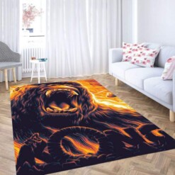 Fire Kong Skull Island Carpet Rug