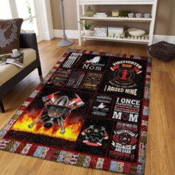 Firefighter Mom Rug