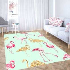 Flamingo Pink Aesthetic Vaporwave Carpet Rug