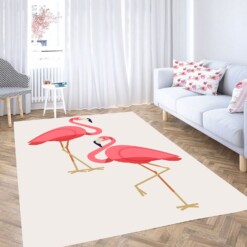 Flamingo Vector Cute Carpet Rug