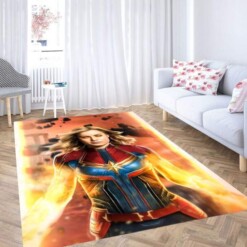 Flare Captain Marvel Carpet Rug