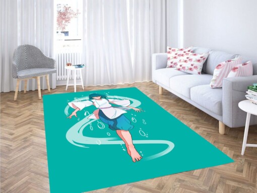 Floating Spirited Away Haku Living Room Modern Carpet Rug