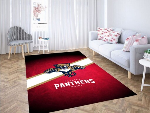 Florida Panthers nhl Living Room Modern Carpet Rug