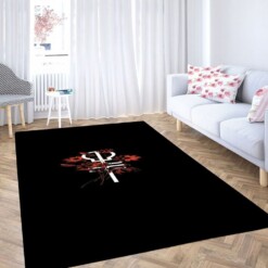 Flower Wallpaper Living Room Modern Carpet Rug