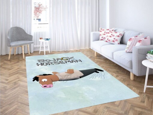 Flying Bojack Horseman Living Room Modern Carpet Rug