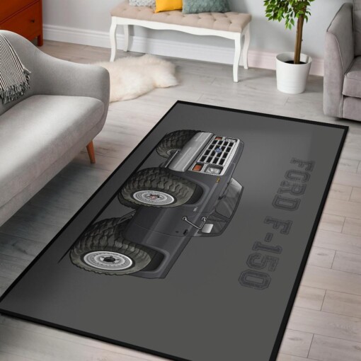 Ford F Pickup Truck Area Rug