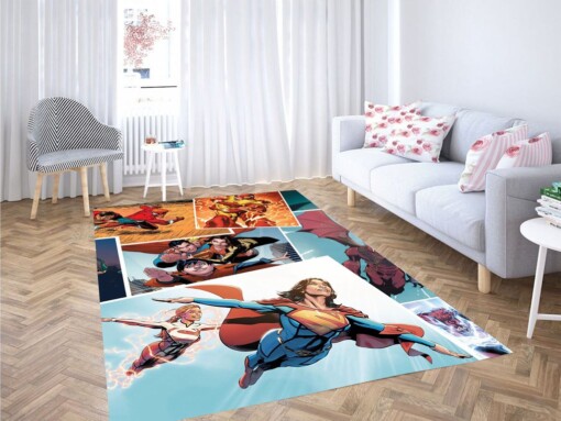 Framing Dc Comics Living Room Modern Carpet Rug