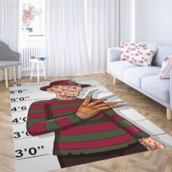 Freddy Krueger Wallpaper Living Room Modern Carpet Rug