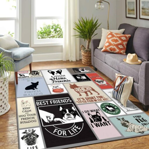 French Bulldog Mk Carpet Area Rug