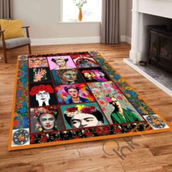 Frida Kahlo Zapotec Punch Needle Kitchen Bedroom Children Rug