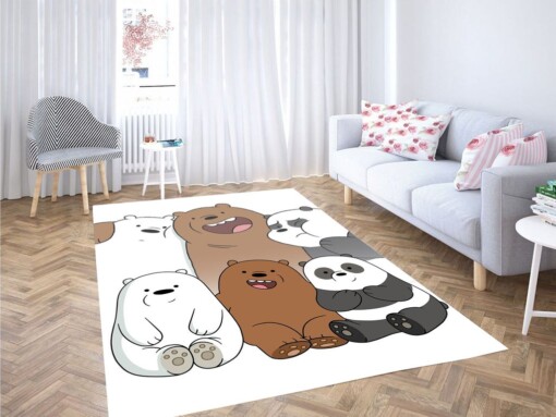 Friendship Of We Bare Bears Living Room Modern Carpet Rug