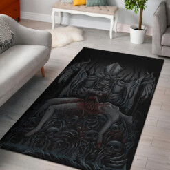 Skull Demon Priest Sacrifice New Large Print Version Area Rug