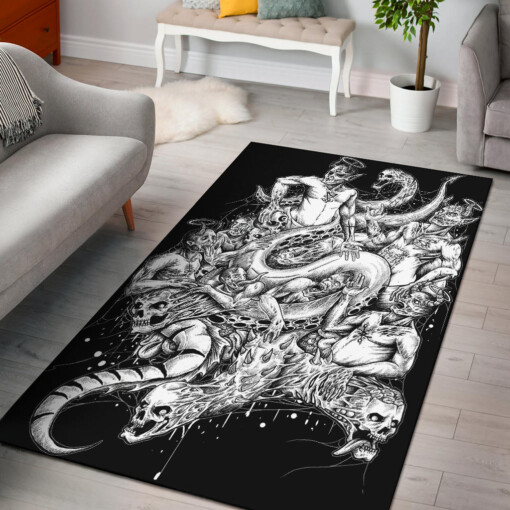 Skull Demon Area Rug