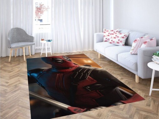 Funny Deadpool Living Room Modern Carpet Rug