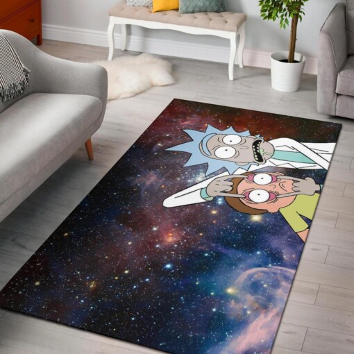 Funny Expression Rick And Morty Area Rug