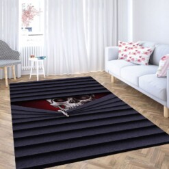 Funny Skull Wallpaper Carpet Rug