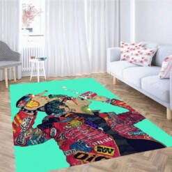 Furry Rebel Wallpaper Carpet Rug