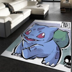 Fushigidane Pokemon Rug  Custom Size And Printing