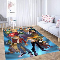 Futurama Art Style Carpet Rug