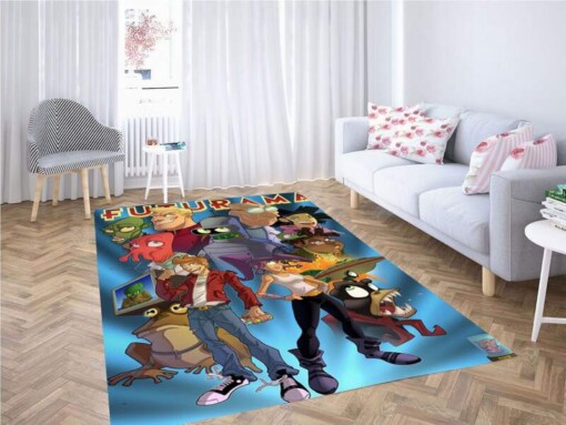 Futurama Art Style Carpet Rug