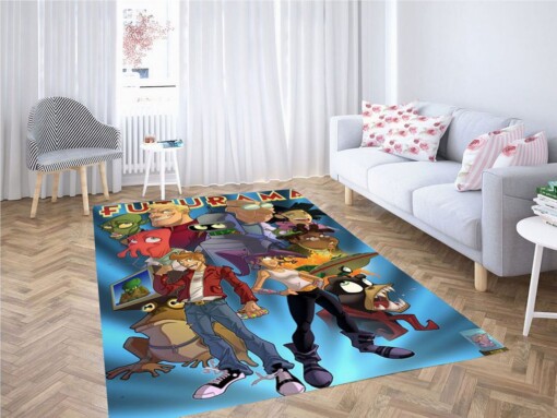 Futurama Art Style Living Room Modern Carpet Rug