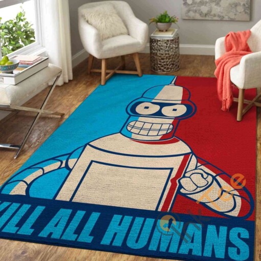 Futurama Bender Area Rug