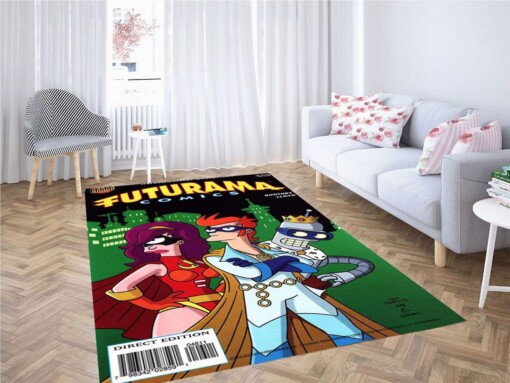 Futurama New Justice Team Living Room Modern Carpet Rug