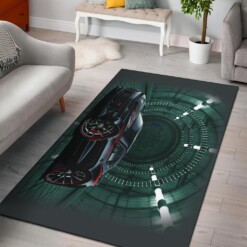 Futuristic Camaro Ss Car Art Area Rug