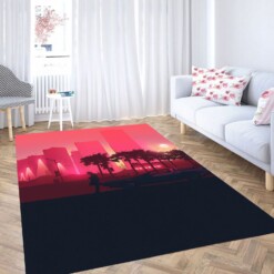 Futuristic City 2d Carpet Rug