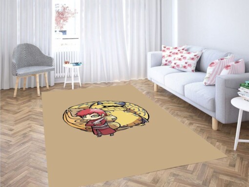 Gaara Dan Shukaku Wallpaper Living Room Modern Carpet Rug