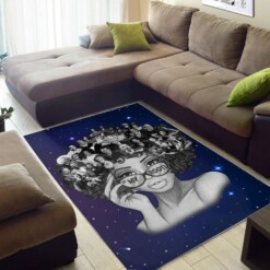 Galaxy Background My Roots Melanin Women Rug