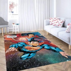 Galaxy Superman Comic Carpet Rug