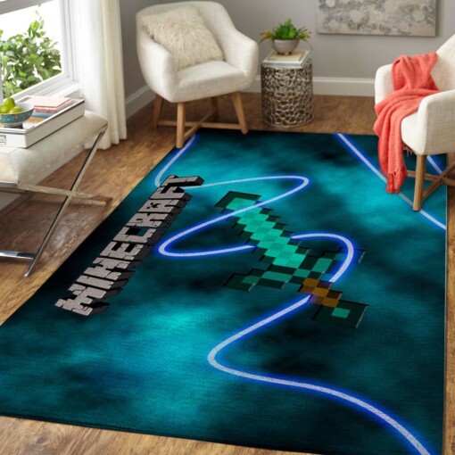 Gaming Home Decor Minecraft Area Rug