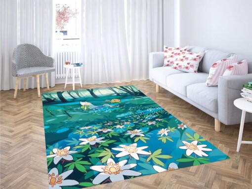 Garden Finn And Jack Adenture Time Living Room Modern Carpet Rug