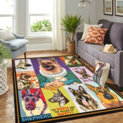 German Shepherd Art Mk Carpet Area Rug