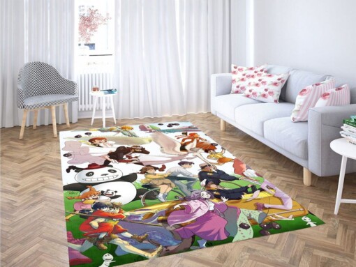 Ghibli Studio Animation Character Living Room Modern Carpet Rug