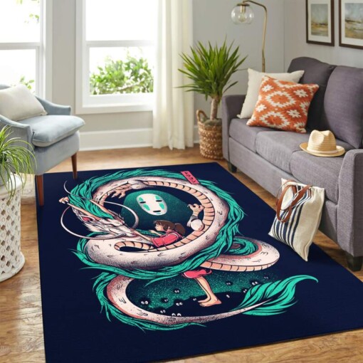 Ghibli Studio No Face Spirited Away Carpet Area Rug