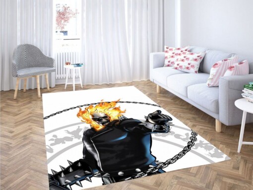 Ghost Rider Comic Living Room Modern Carpet Rug