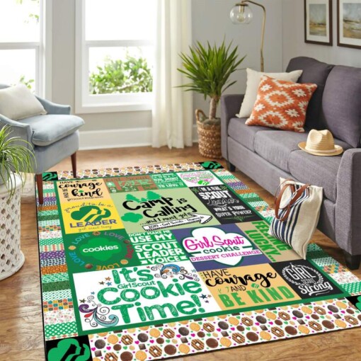 Girl Scout Cookies Quilt Mk Carpet Area Rug